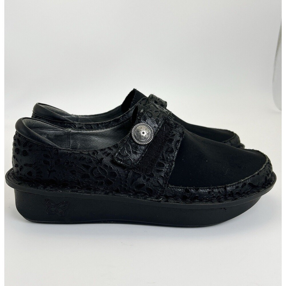 Alegria Dena Shoes Womens Sz EU38/ US 8-8.5 Mary Jane Black Nursing Work Clogs